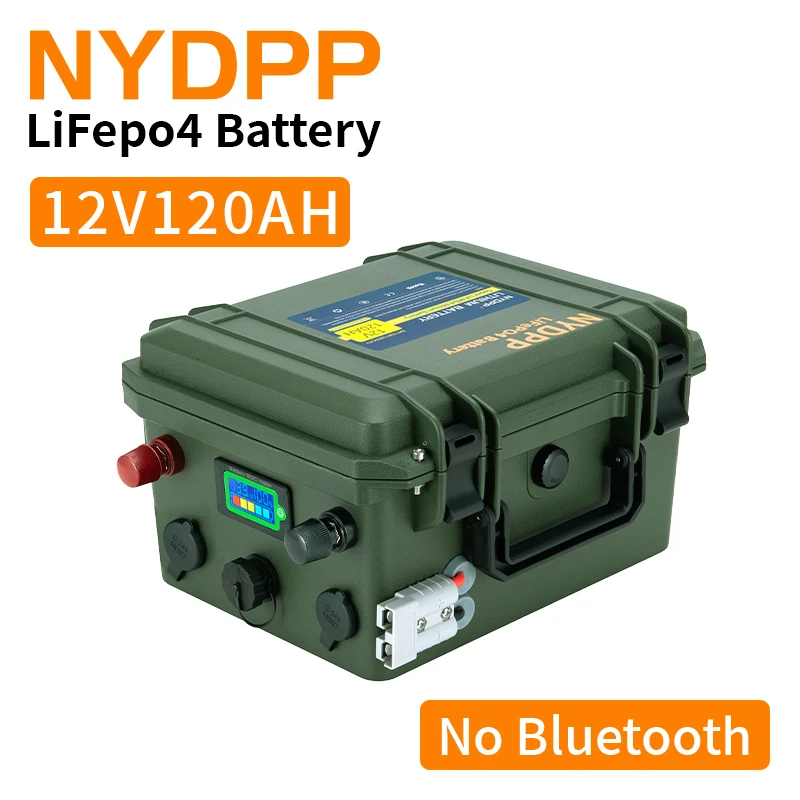 12V LiFePO4 80AH/100AH/120AH batterij 12.8v lithium-ijzerfosfaat batterij 120ah 100ah waterdicht voor boot motor met 10A Lader