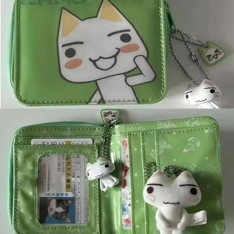 Cute Toro Cat Classic Coin Purse Inoue Toro Card Bag Short Wallet Storage Bag Anime Peripheral Id Set Storage Bag Student Wallet