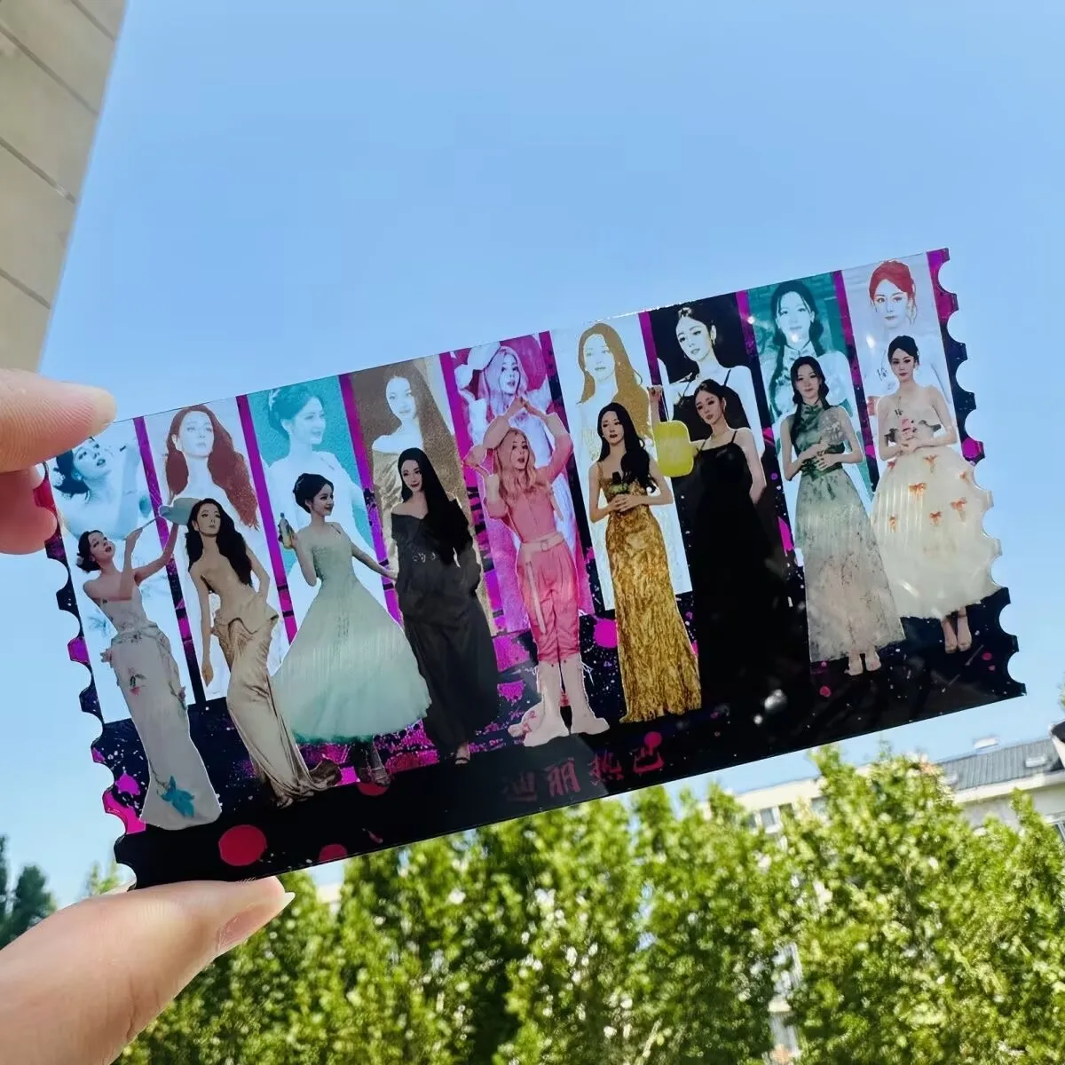 Dilrabaya Ke Li Color Window Ticket Root Friends Support High Beauty Handmade Transparent Materials in the Surrounding Area