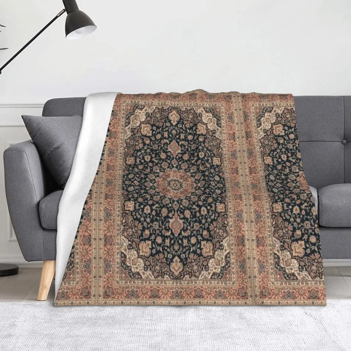 

Antique Persian rug Throw Blanket Moving Softest Plush heavy to sleep Blankets