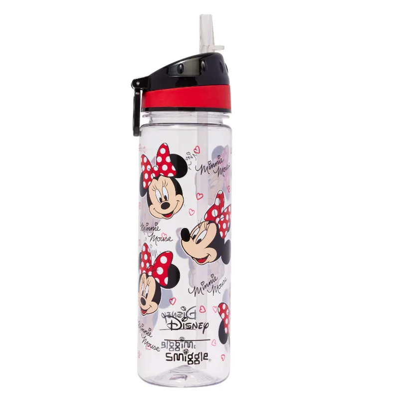 Disney Australia Smiggle Hot-Selling Schoolbag Female Minnie Wheel Backpack Mickey Children Red Backpack To School Knapsack Bag