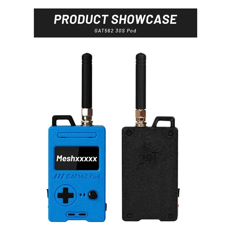 GAT562 30S Pod Meshtastic Lora Radio L76K GPS 30Dbm Lora NRF52840 SX1262 Meshcore Node+ 2000Mah Battery+ Case