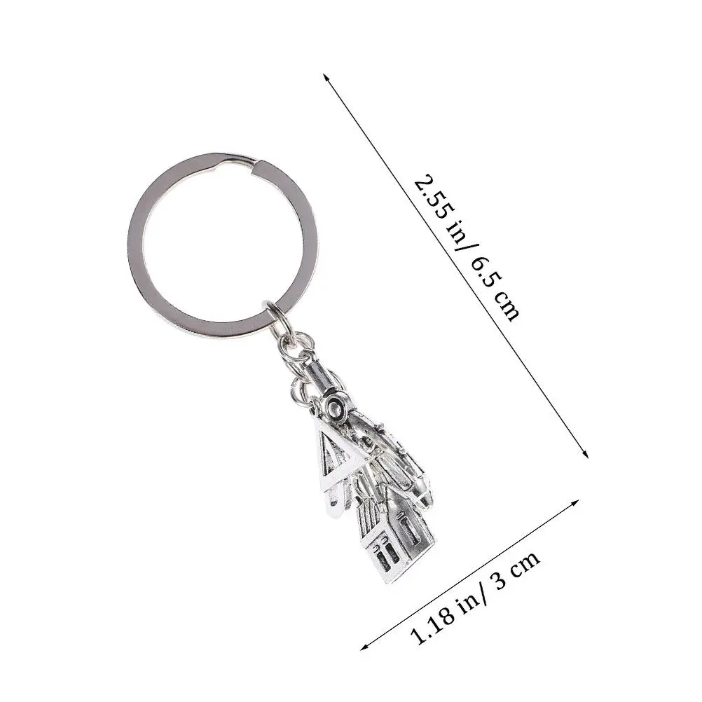 6Pcs Architecture Keychains Metal Alloy Engineer Key Rings Pendant Bag Purse Charms Suitable for Daily Use and Travel