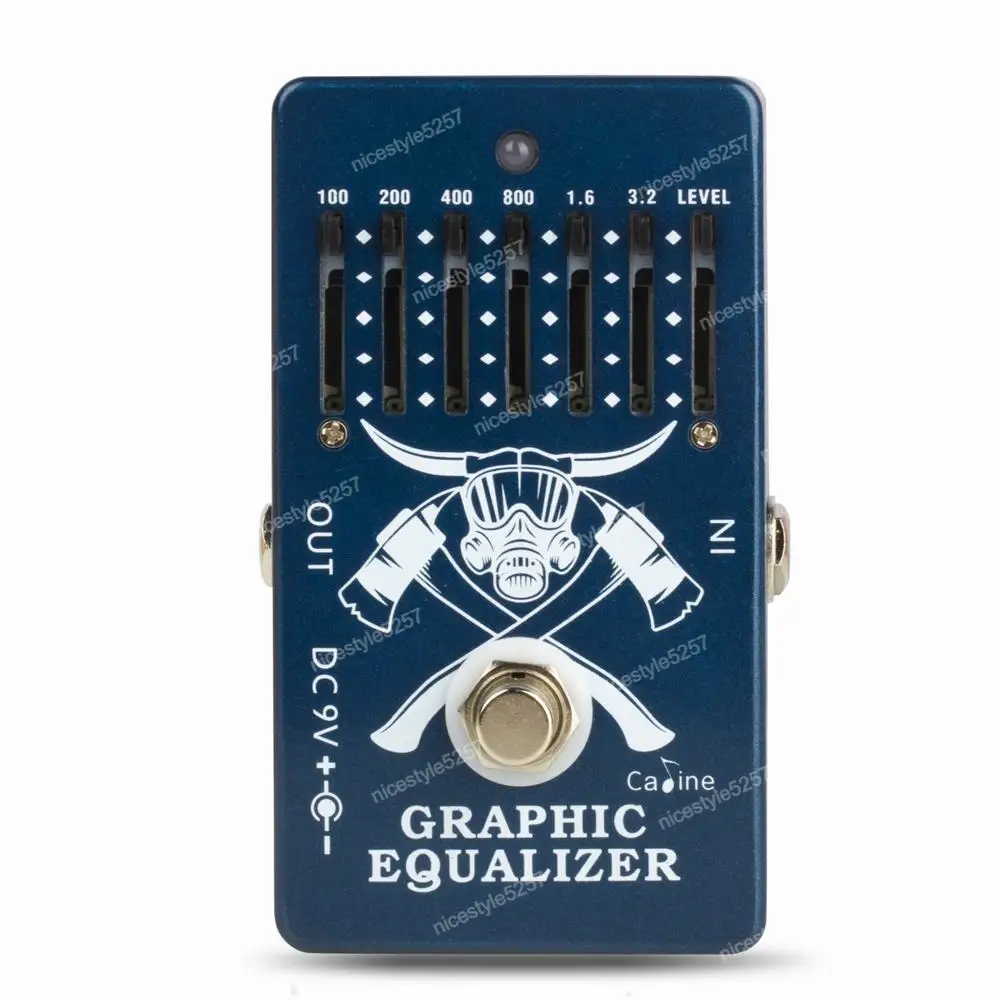 EQ equalizer, single block 6-segment 10-segment adjustment, electric acoustic guitar bass universal gain control 2 outputs