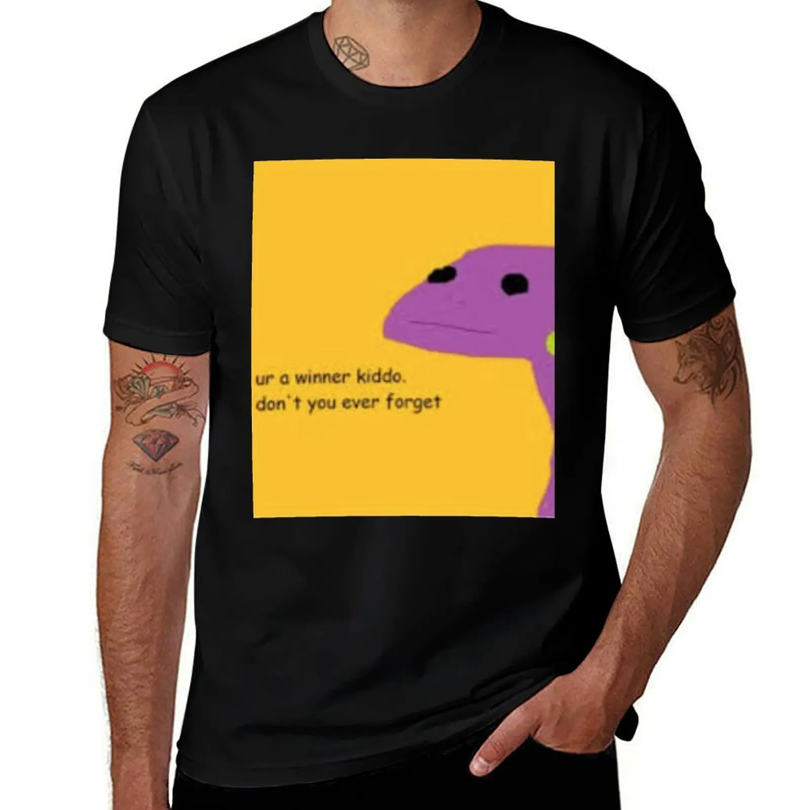 motivational lizard T-Shirt Sporty Breathable Short Sleeve T-Shirt