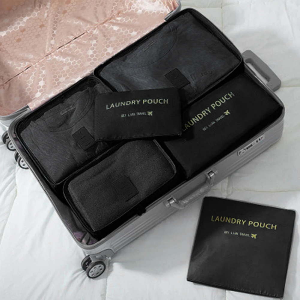 8/6 stücke Set Reise Lagerung Tasche Große Kapazität Gepäck Kleidung Sortierung Organizer Koffer Beutel Fall Essentials Schuhe Verpackung Cube – Detail 9