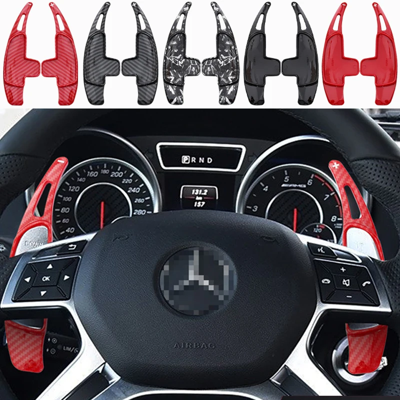 For Mercedes Benz AMG A45 C63 S63 CLA45 GLA45 CLS63 SL63 C65 SLK55 2014 Car Steering Wheel Shifter Paddle DSG
