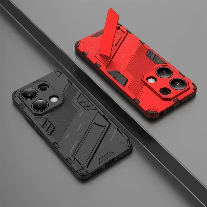 Para redmi nota 13 pro 4g caso armadura à prova de choque suporte magnético caso do telefone para xiaomi redmi note13 pro nota 13pro 4g capa traseira