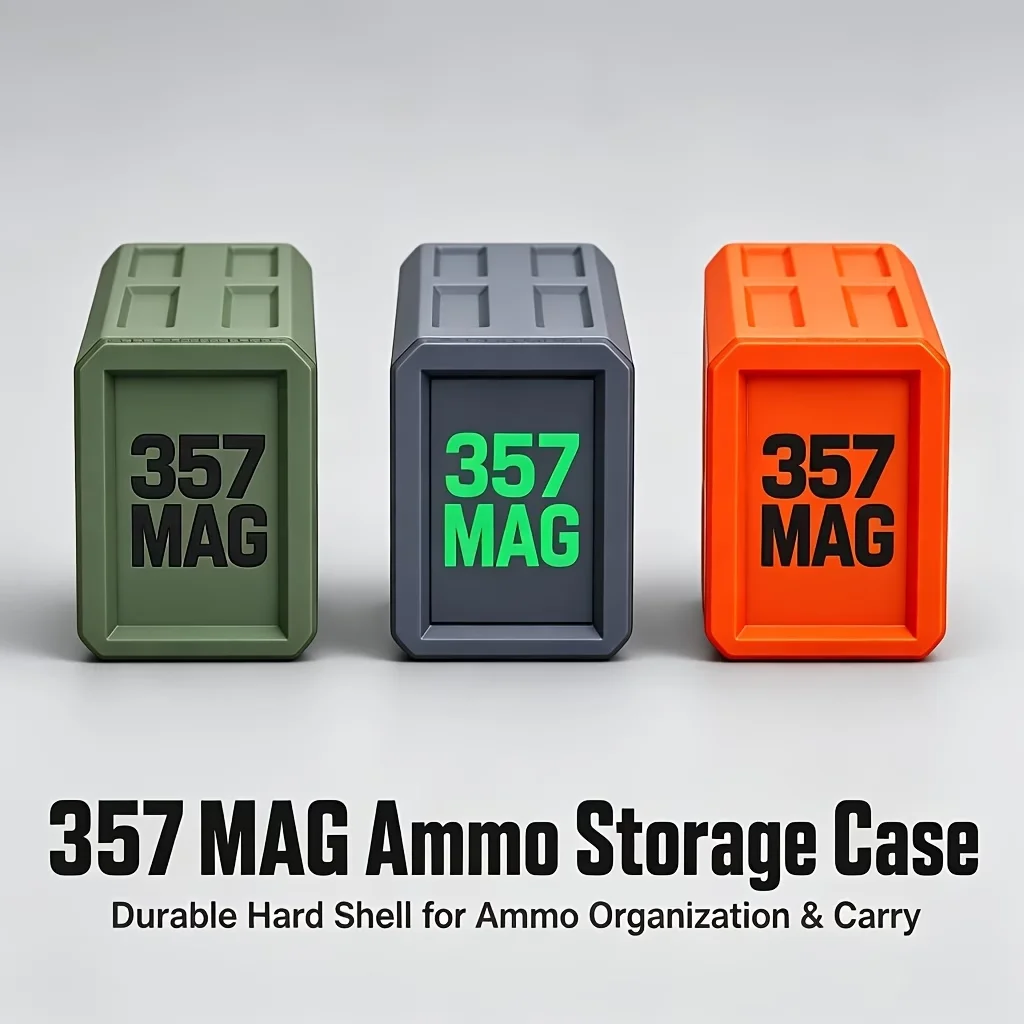 357 MAG Pocket Magazine - Holds 12 Rounds | Compact Magazine-Style Quick Reload Case, EDC Tactical Ammo Holder