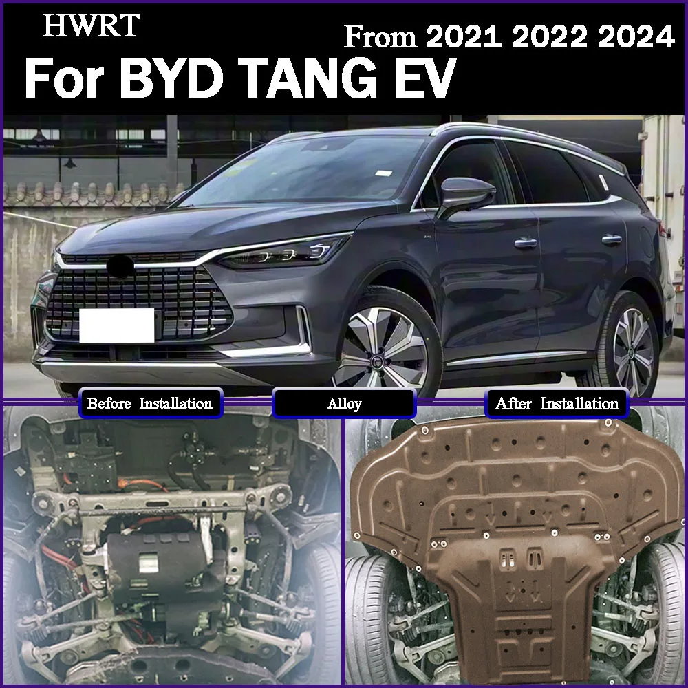Motor Protection Board For BYD TANG EV 2021 2022 2024 Accessories Engine Guards Manganese Steel Engine Protection Device