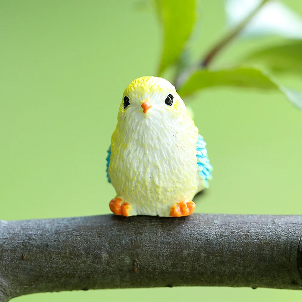 

Resin Succulent Mini Garden Decor Realistic Cute Faces Tiny Bird Nest Yard L Lovely Miniature Birds scaping Indoor Outdoor