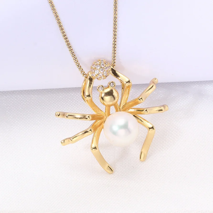 

ОЖЕРЕЛЬЕ-КУЛОН С БЕЛЫМ КРУГЛЫМ ЖЕМЧУГОМ 8-9 ММ, КУЛЬТИРОВАННЫМ МОРЕМ