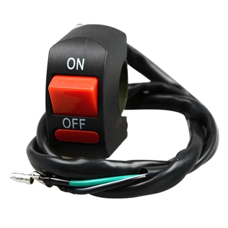 Motorcycle Flameout Switch Connector Moto Headlight Signal Lamp Control Switch ON OFF Button Motorbike Modification Accessory