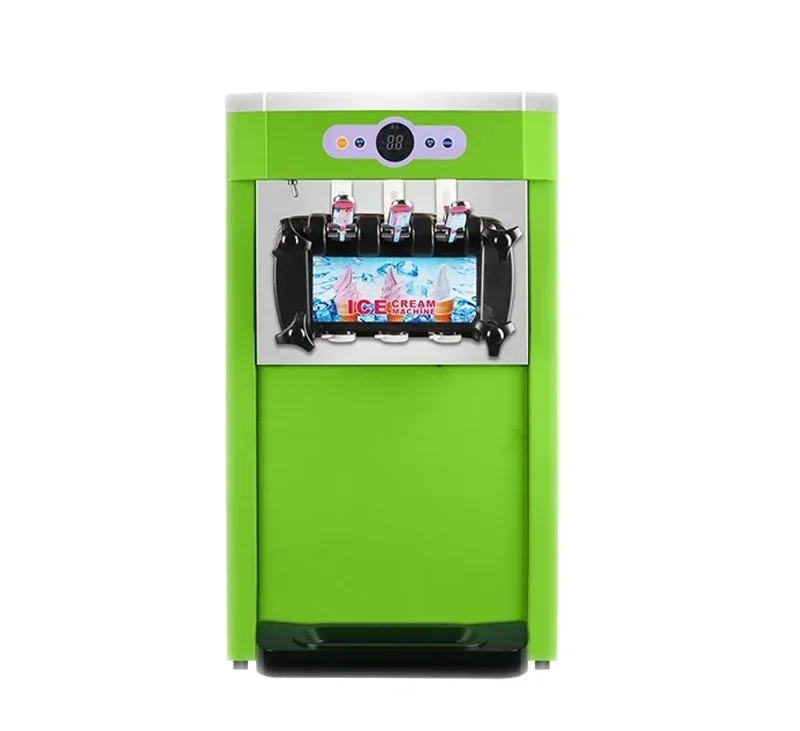 18-22L/H Soft Ice Cream Machine Vertical Three -color Make Ice Cream Intelligent Sweetener Ice Cream Maker 220V-240V