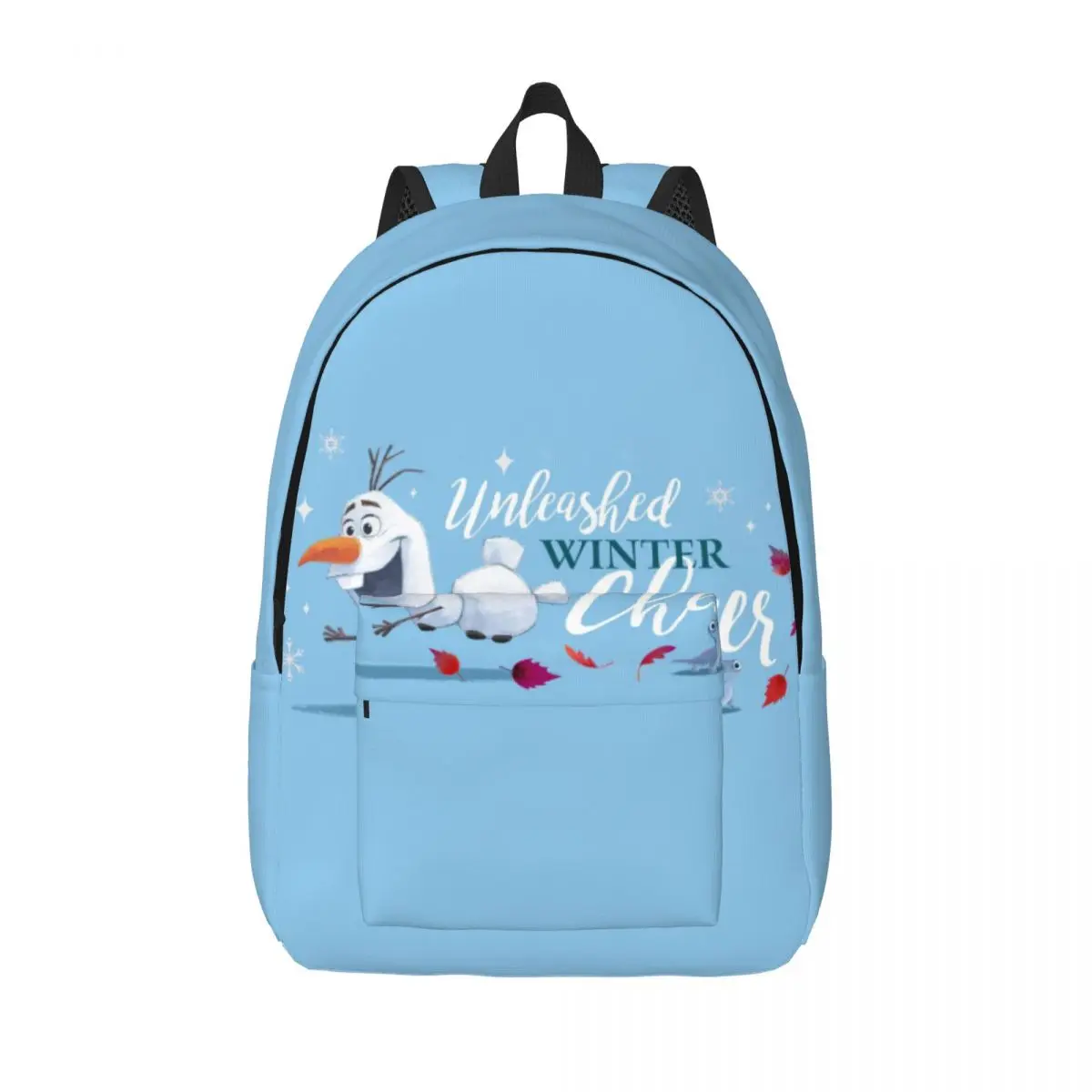 Custom Olaf Wallpaper Anime Canvas Backpack for Men Women Water Resistant School College Frozen Bag Printing Bookbags