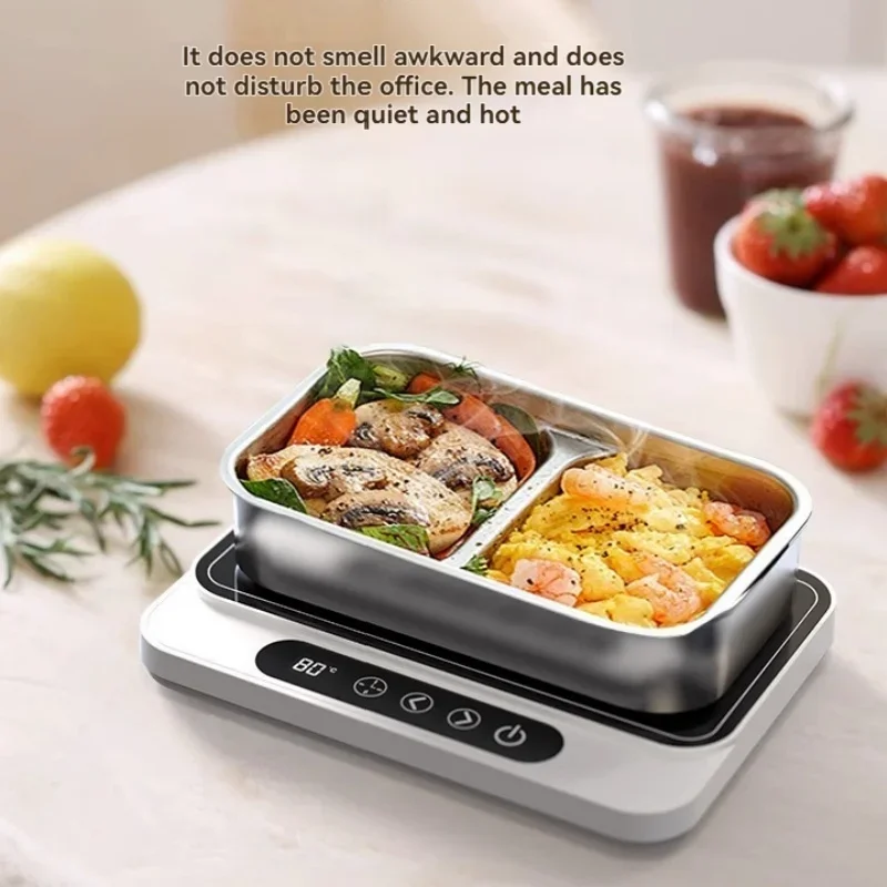 食品保温トレイ、電気加熱式ランチボックス、家庭用およびオフィス用両用加熱コースター、ボトル-食品ウォーマー。