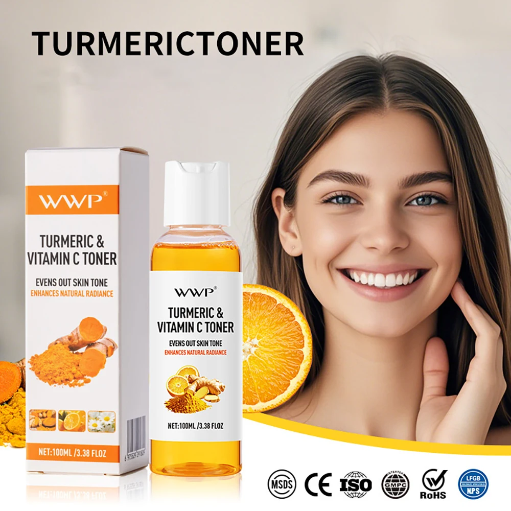 

Turmeric Face Toner Deep Hydration Moisturizing Tightening Facial Care Softening Makeup Water Beauty Skin Care Products 100ml