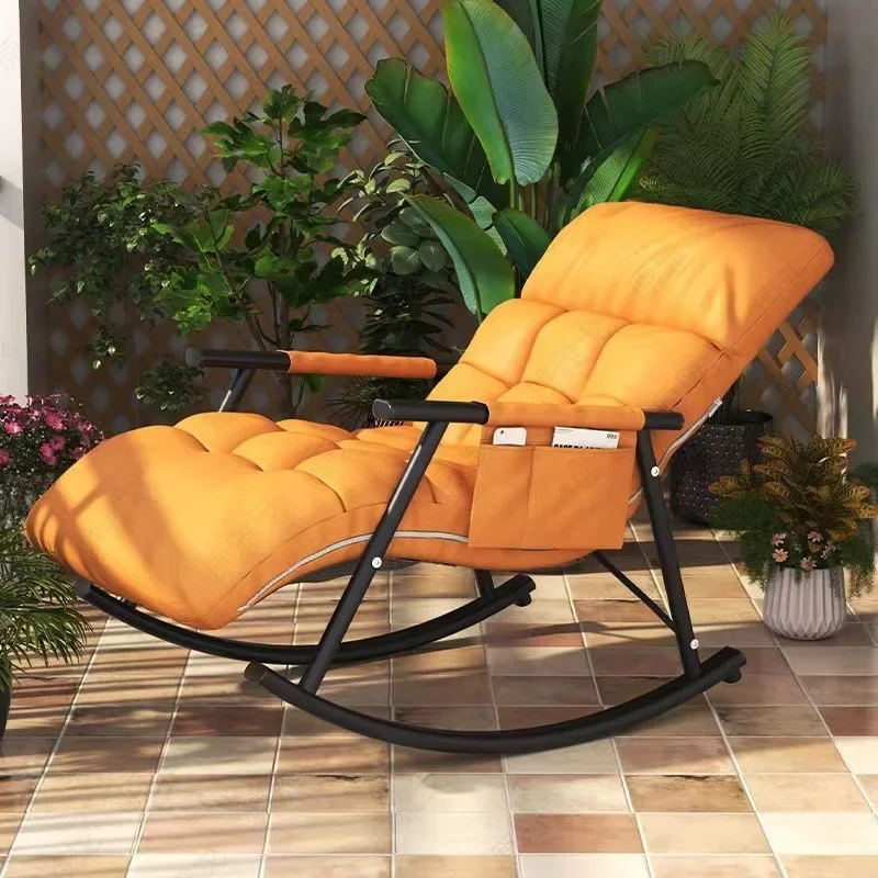 Recliner Nordic Lazy Sofas Rocking Chairs Living Room Furniture Foldable Sofa Bed Modern Balcony Bedroom Relaxing Lounge Chairs