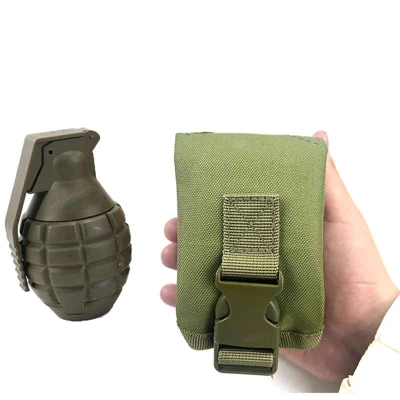 Tactical Pouches Single Frag Grenade Pouch Molle Waist EDC Tool Sundries Bags for Hunting Shooting Airsoft Equipment Gears