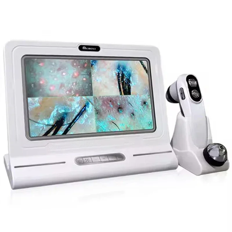 11 Inch Professional LCD Digital Hair Scalp Analyzer Detector Microscope Magnifier for Blackhead Follicle Detection