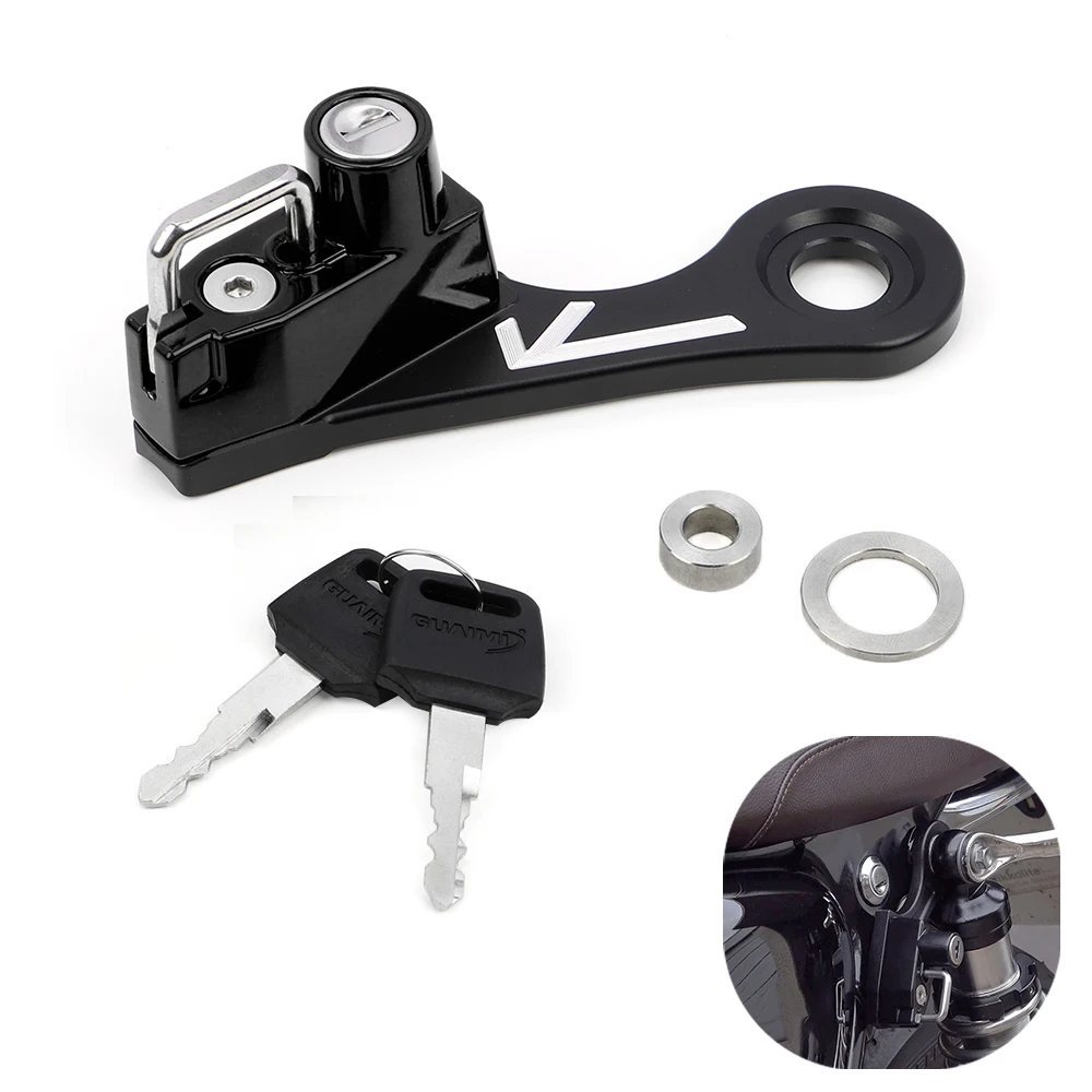 

For Triumph Scrambler 900 2006 to 2016 Thruxton 900 2004-2016 Motorcycle Helmet Lock Bloqueo De Casco