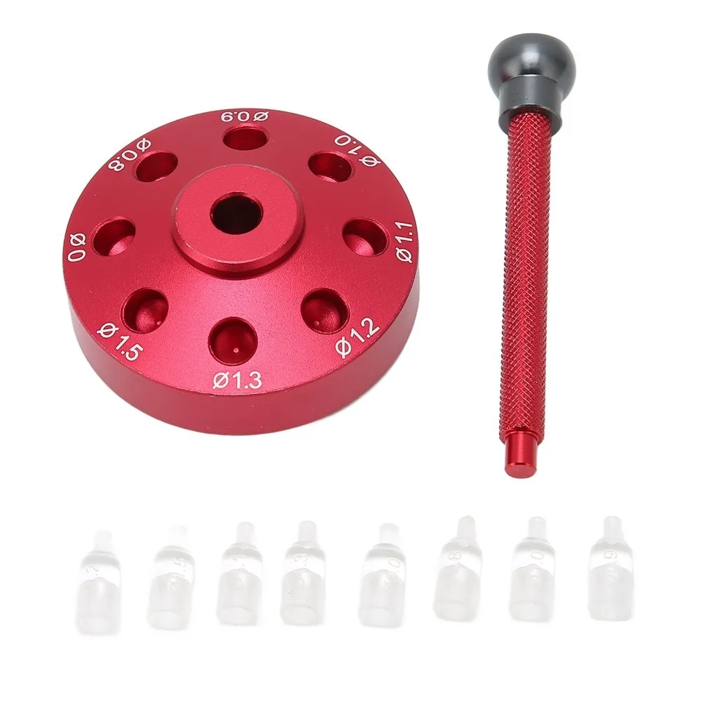 Alloy Steel Material Watch Hands Presser 8Pcs Setting Head Watch Hands Fitting Tool Watch Repairing Tools Watchmaker Use