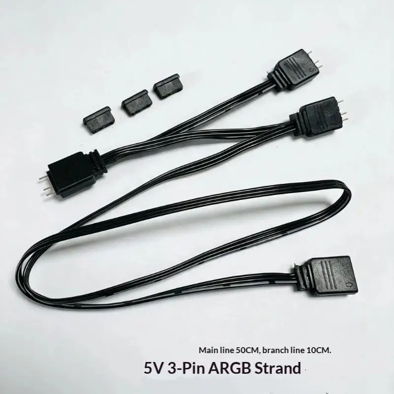 652F 5V 3Pin VDG To 5V 3Pin ARGB SYNC Adapter Cable For Motherboard Cooling Fan Accessories