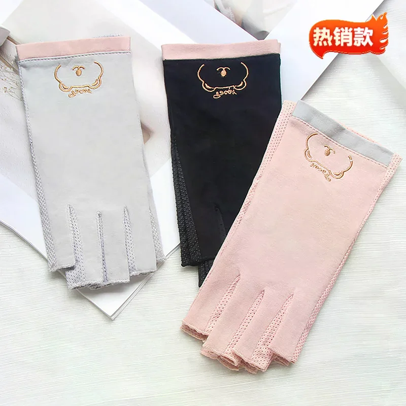 1 Pair Fingerless Anti UV Nail Gloves UV Gel Shield Glove Manicure Nail Art Tools LED Lamp Nails Dryer Radiation Hand