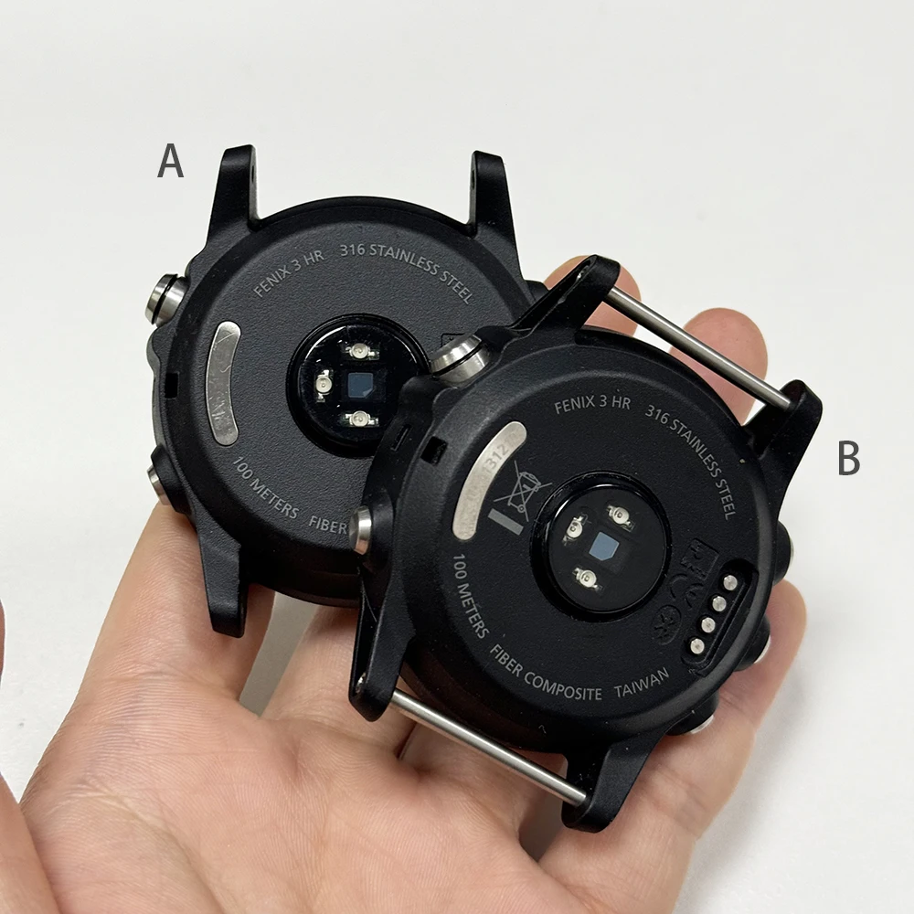 For GARMIN Fenix 3 HR Replacement of Damaged Button Rear Cover Case Housing Shell Heart Rate Sensor Charging Port Part Repair