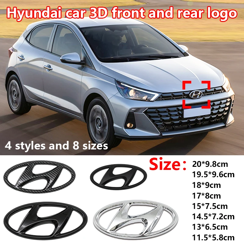 

Эмблема на переднем капоте, задний значок багажника для Hyundai I40 I30 I10 I20 IX35 Solaris Sonata Santafe Tuscani Tuscon, авто наклейка, аксессуар