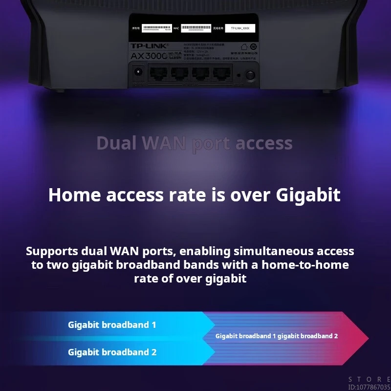 TP-LINK dwuzakresowy Router WiFi6 Gigabit 5G Dual-band AX3000 szybkiej sieci Yizhan Mesh Gaming E-sport Router TL-XDR3030