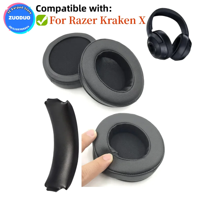 

For Razer Kraken X Gaming Headset Earmuffs Ear Pads Replacement Earpads Memory Foam Ear Cushion Cover