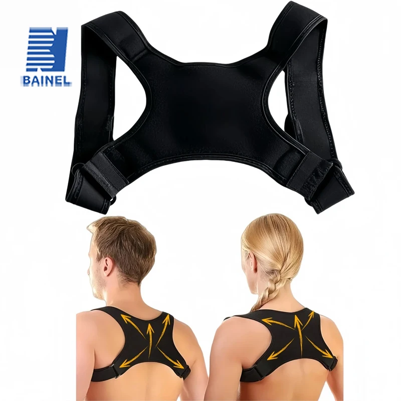 

Корсет унисекс, коррекция спины, корректор осанки, прямой бандаж на плечо, поясничная поддержка, облегчение боли для детей, взрослых, женщин и мужчин