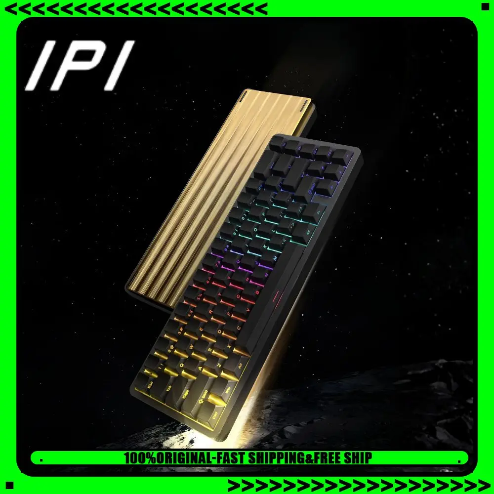 คีย์บอร์ด Ipi Rain65 M Pro II แกนแม่เหล็ก ผลิตจากอะลูมิเนียมอัลลอยด์ พร้อมไฟแบ็คไลท์ ปุ่มกด PBT สลักด้านข้าง และความแม่นยำระดับ RT0.01