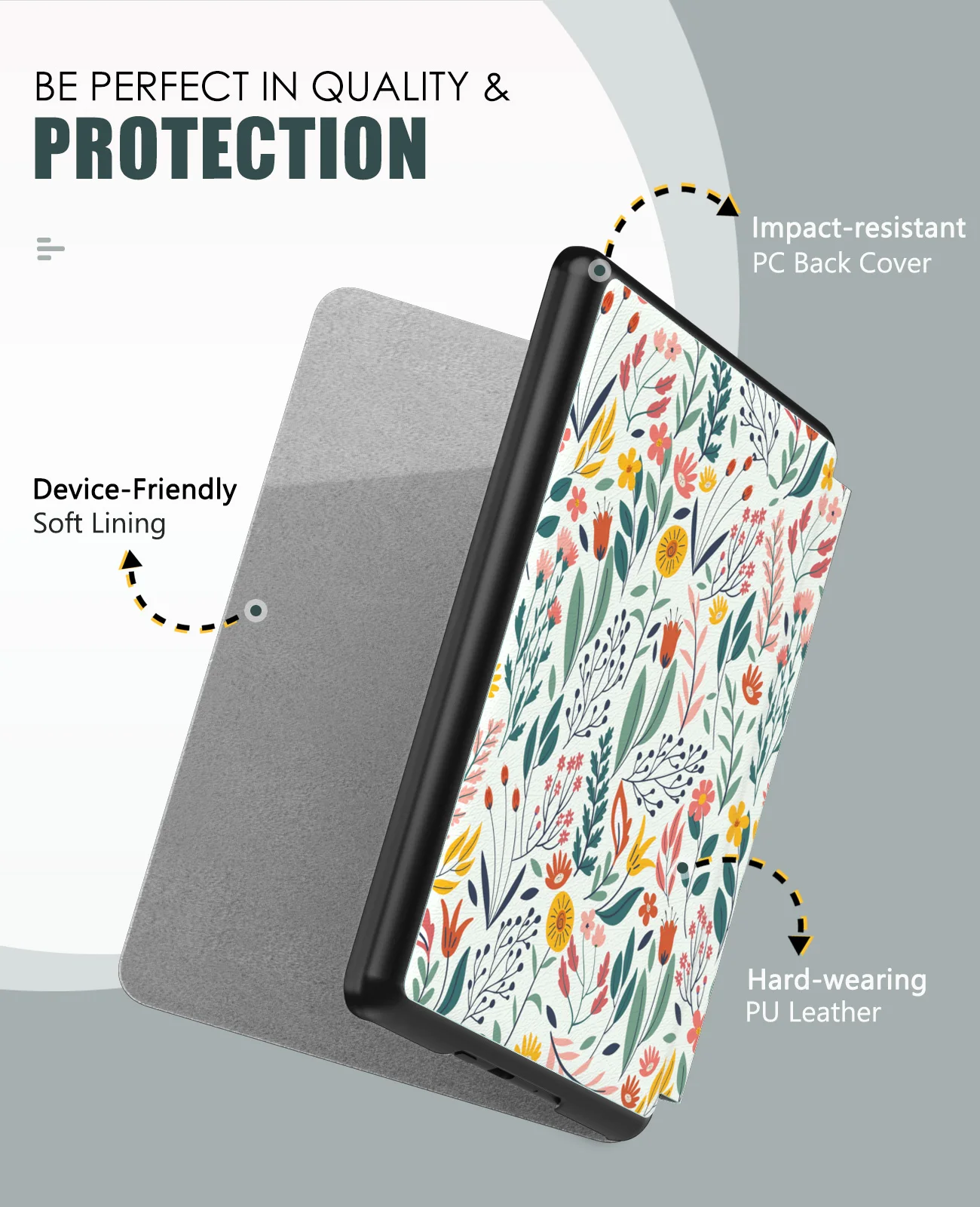 Case For 6.8" Kindle Paperwhite (11th Generation-2021) Smart Cover Funda Auto Wake Sleep Kindle Paperwhite Signature Edition