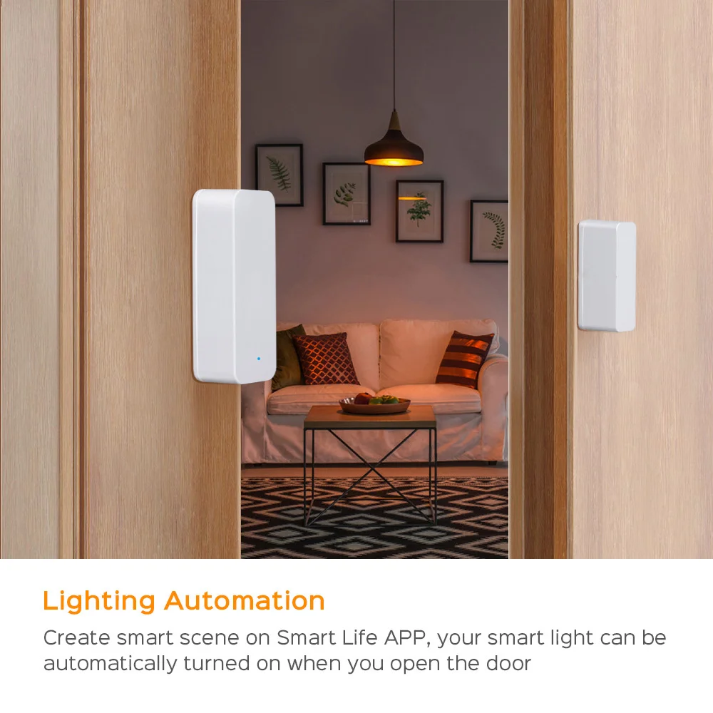 TUYA Zigbee 3.0 Smart Window Door Sensor Zigbee 3.0 Wireless Connection Multifunction For Smart Echo Hub Smartlife App