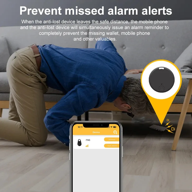 GPS Tracker Device Anti-Lost Reminder For Pet Kids Bag Key Wallet Smart Bluetooth Connected IOS/ Android App Finder Locator