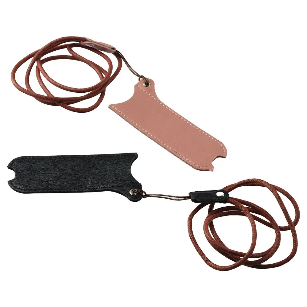 Protective PU Leather PU Leather Case Pink Avoid-Lost Lanyard case Black Daily Life