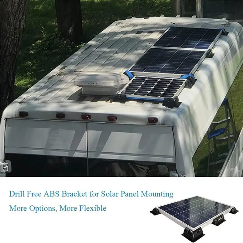 AB46-Solar Panel Mounting Brackets Corner Bracket Kit For RV, Vehicles, Sheds, Garages, Boats