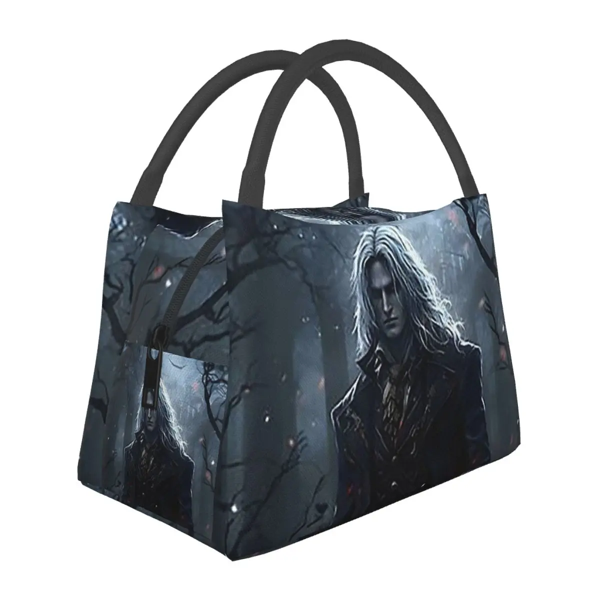 Alucard Vampire Game Insulated Lunch Bag for School Bento Storage Food Boxes Portable Container Cooler Thermal Lunch Box Tote