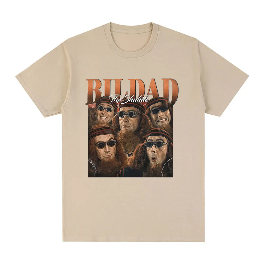 Good Omens Bildad The Shuhite Graphic T Shirt Men\'s Fashion Vintage T Shirts Summer 100% Cotton Casual Cozy T-shirts Streetwears