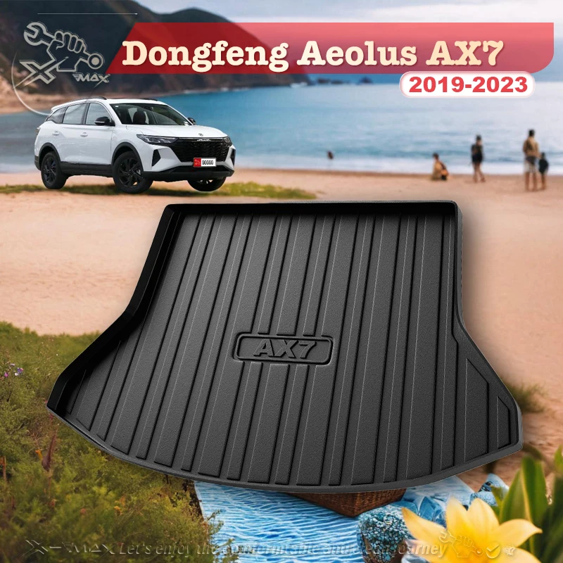 

For Dongfeng Aeolus AX7 2019-2023 Custom Fit Car Trunk Mat All Season Black Cargo Mat 3D Shaped Laser Measured Trunk Liners