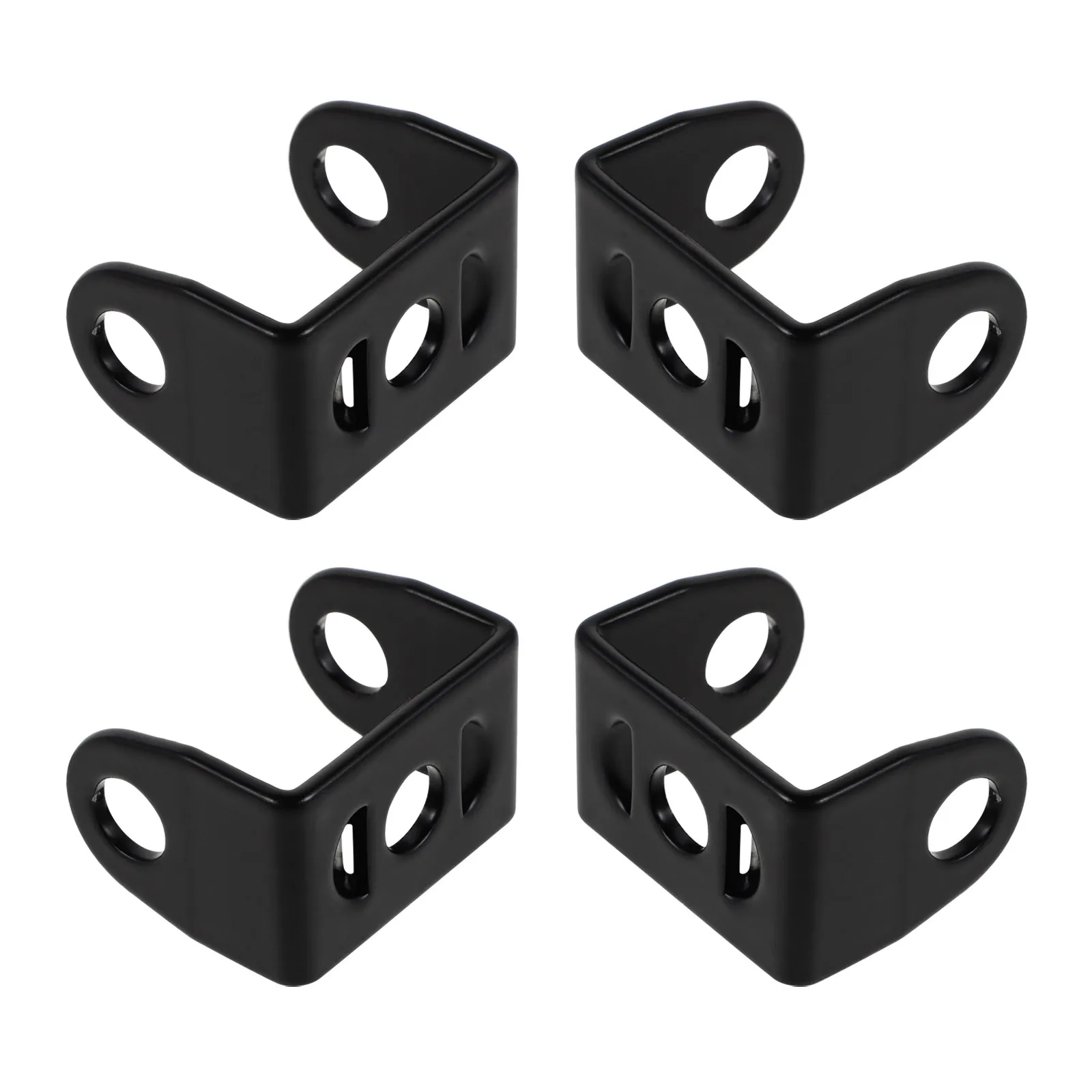 4Pcs Motorcycle Spotlight Mounting Clamp Brackets Adjustable Aluminum Alloy Tube Clamp Fork Mount Light Bracket for Night Riding