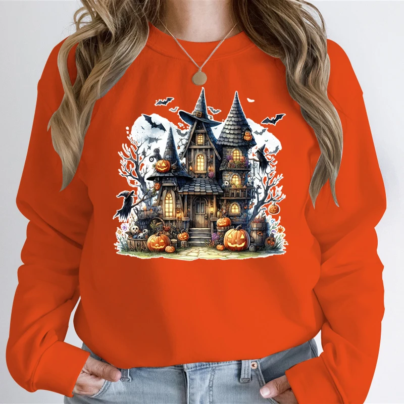 Halloween Hoodie Spooky Season Hoodie Sweatshirts Hip Hop Streetwear Men Women Casual Sportwear Pullover Halloween Oversize Tops