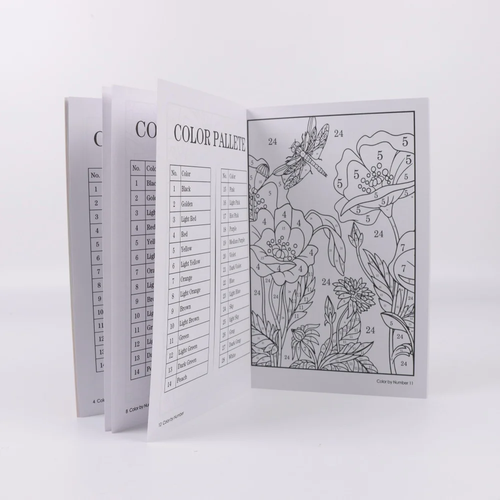 اللون حسب الرقم للبالغين: 75 صورة جميلة مصممة للمتعة والاسترخاء للبالغين وتخفيف التوتر لمدة ساعات في النهاية