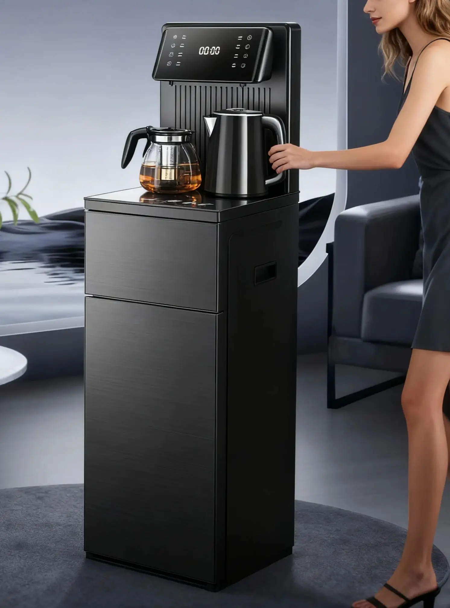 Supor Household Tea Bar Machine Vertical Lower Bucket Intelligent Automatic Warm Water Dispenser for Home Use