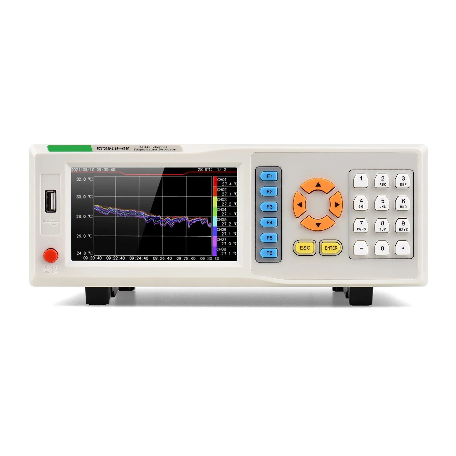 East Tester  ET3916 Multi channel temperature tester,8-64channel temperature rise recorder,inspection contact temperature measur