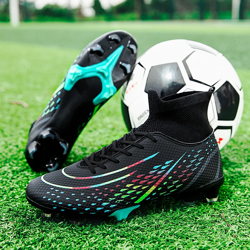 Fußballs chuhe Männer atmungsaktive Indoor-Trainings schuhe Futsal lange Spikes ultraleichte rutsch feste Outdoor-Sports tollen Gras Großhandel