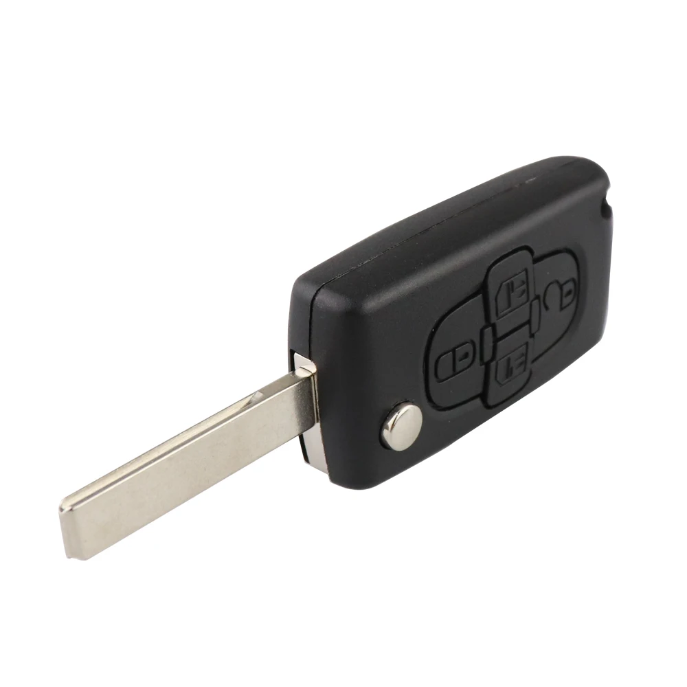4 Buttons 433Mhz ID46 PCF7941 Chip Flip Remote Car Key For Peugeot 807 1007 For Citroen C8 2002-2014 VA2/HU82 Blade CE0523 ASK