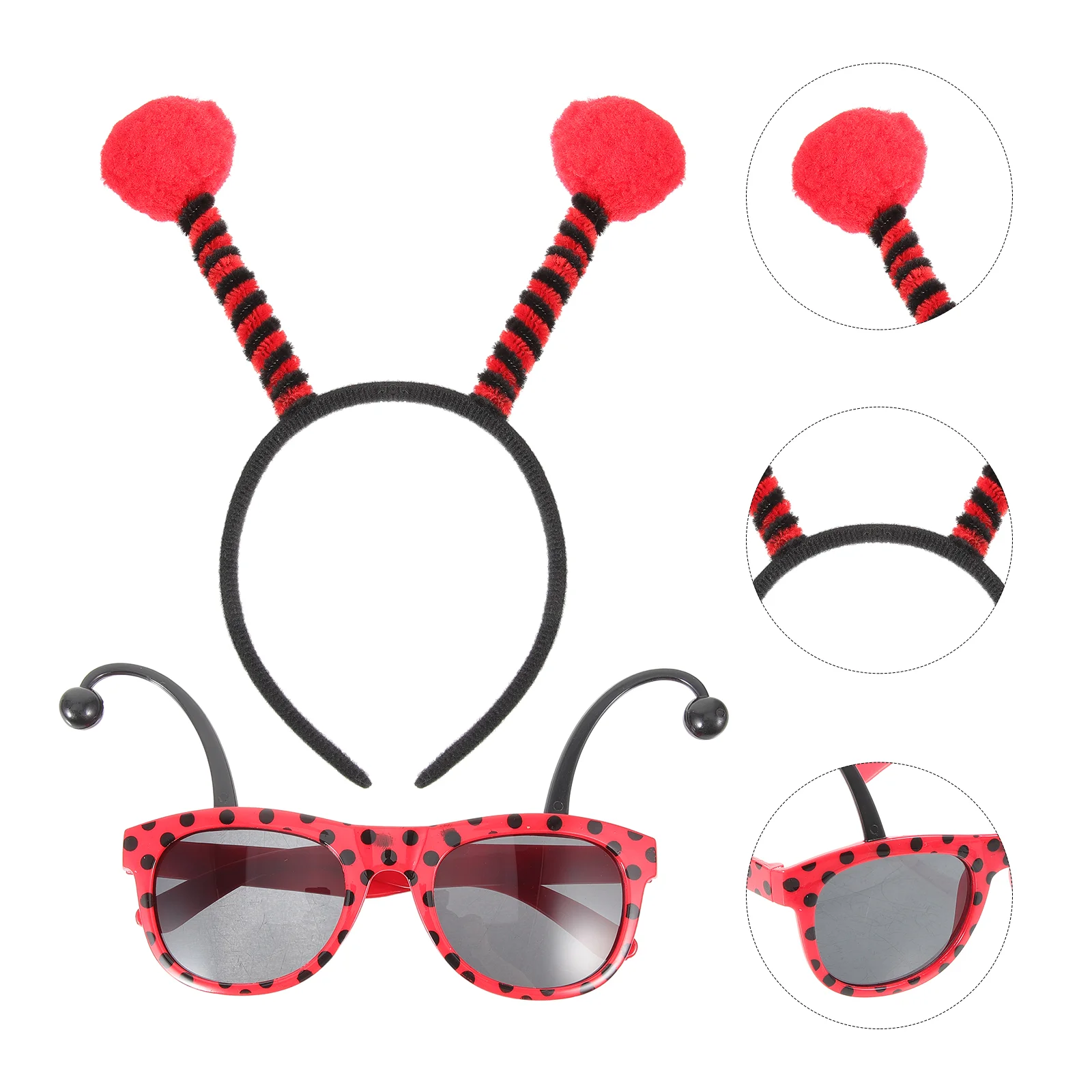 

Party Props Ladybug Ear Headwear Ears Headband Lovely Bee Hair Easter Supply Hairband Plastic for Halloween